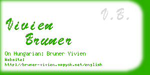 vivien bruner business card